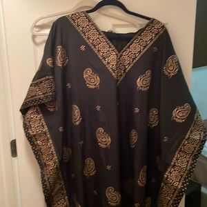 Black and gold Kaftan. New with tags!
